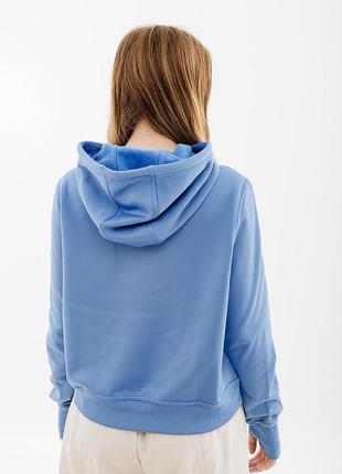 Жіноче худі nike one tf po hoodie lbr блакитне l (7dfb5210-450 l)2 фото