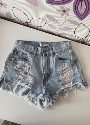 Шорты джинсовые pull&bear original 32 xxs xs