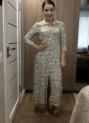 Длинное платье в олене