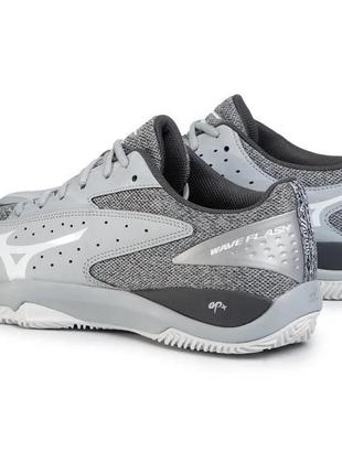 Мужские кроссовки mizuno shoe wave flash cc серый/белый/темно-серый (44) uk9,5 61gc1970-01 442 фото