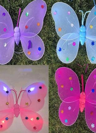 Карнавальний костюм k16802 крила бабочки зі світлом 47*36см 4 ...