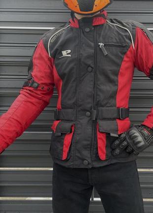 Мужская текстильная мотокуртка probiker водонепроницаемая, демисезонная | размер xs-s | мото куртка для города