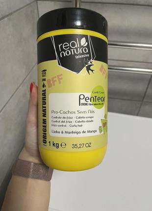 Крем real natura creme de pentear bff pro-cachos sem nicaris для увлажнения и распутывания волос обмен1 фото