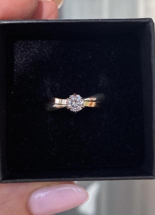 Новое шикарное кольцо из серебра, золота5 фото