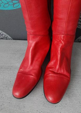 Червоні весняні чоботи італія2 фото