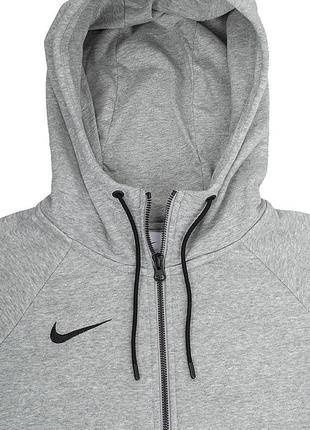 Женская толстовка nike flc park20 fz hoodie серый xs (7dcw6955-063 xs)3 фото