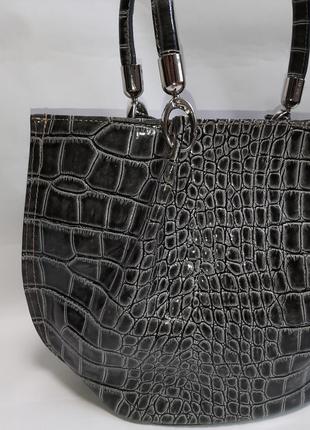 Genuine leather borse in pelle італія стильна сумка шкіряна3 фото