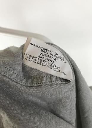 Винтажная льняная рубашка armani jeans ralph hilfiger acne stone island italy usa japan3 фото