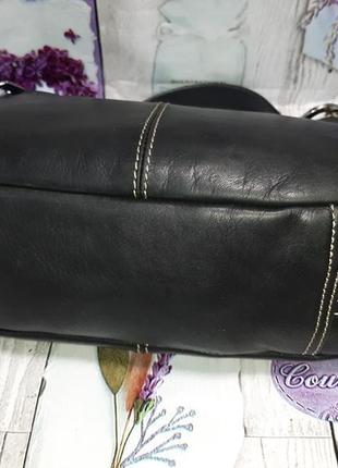 Шкіряна сумка багет genuine leather4 фото