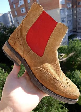 Belmondo замшеві черевики челсі броги оксфорди2 фото
