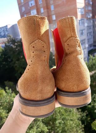 Belmondo замшеві черевики челсі броги оксфорди4 фото