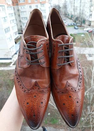 Шикарні шкіряні туфлі броги від melvin hamilton ♥2 фото