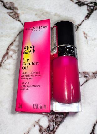 Clarins lip comfort oil олійка для губ зі зволожуючим ефектом 23 passionate pink 7ml