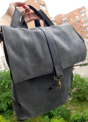 Шкіряний рюкзак міський сумка bagllet