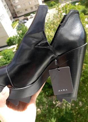 Zara закриті туфлі на рельєфній підошві (р. 41)5 фото
