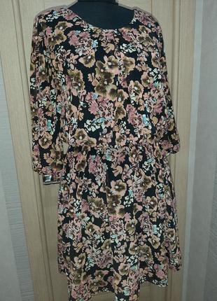 Шифонова сукня в квіти1 фото