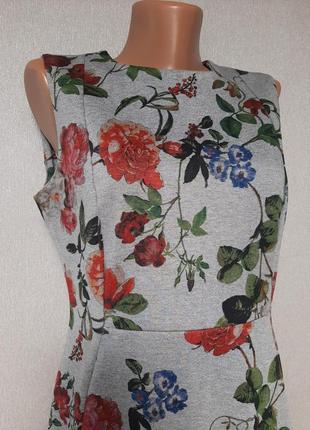 Calvin klein оригінальне плаття міді в квітковий принт3 фото
