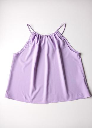 Блуза майка, базовая сиреневого цвета.
