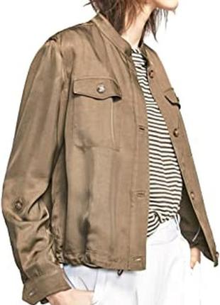 Massimo dutti куртка жакет бомбер кольору хакі2 фото