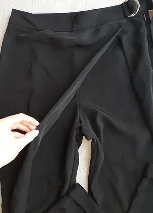 Чорні штани на запах від zara4 фото