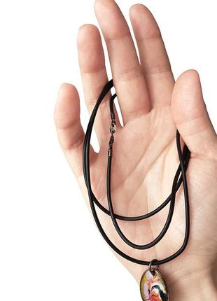 Вінтажне кольє, кольє вінтаж, чокер, підвіска, кулон, кулончик, емаль, 925, срібло, мідь, вінтаж, бохо