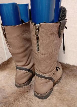 Зимові чобітки на шнурівці italia design lavorazione artigiana4 фото