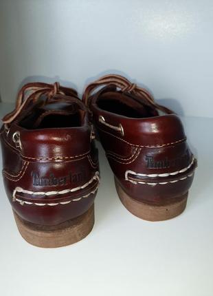 Timberland шкіряні туфлі топсайдеры3 фото