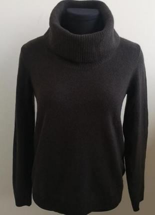 Massimo dutti шикарний вовняний светр з об'ємним горлом2 фото