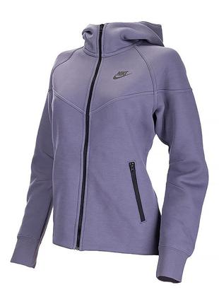 Жіноча толстовка nike multi w tch flc wr fz hdy синій l (7dfb8338-003 l)