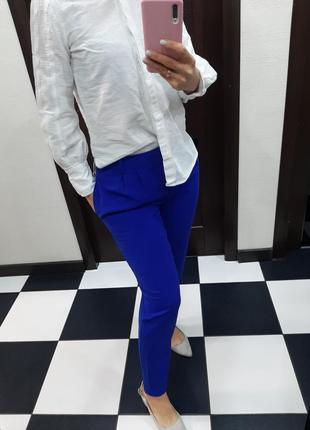 Massimo dutti яскраві синні штани електрик