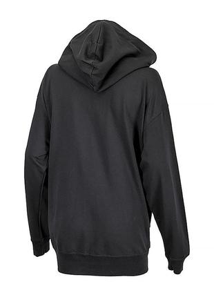 Женская толстовка nike w nsw jrsy os fz hoodie черный l (7ddm6415-010 l)2 фото