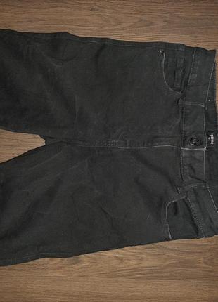 Круті чорні джинси зі шнурівкою і висока талія мatalan6 фото
