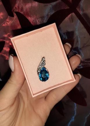 Swarovski crystal підвіска кулон sea blue