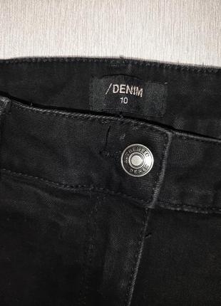 Чорні джинси 👖зі шнурівкою і високою талією від matalan4 фото