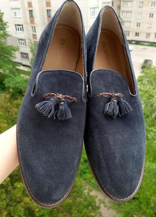Дизайнерські туфлі лофери з пензликами від ben sherman ♥2 фото