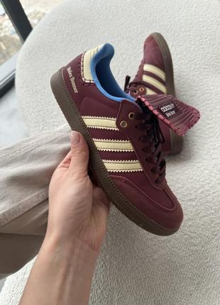 Adidas samba wales bonner bordo4 фото