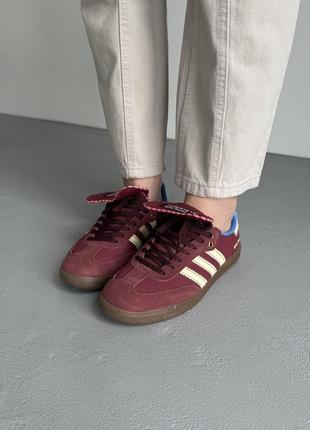 Adidas samba wales bonner bordo8 фото