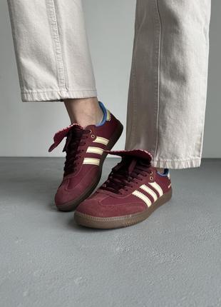 Adidas samba wales bonner bordo7 фото