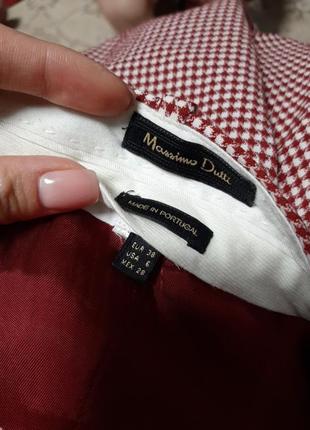 Massimo dutti стильні штани в клітку в принт гусяча лапки6 фото
