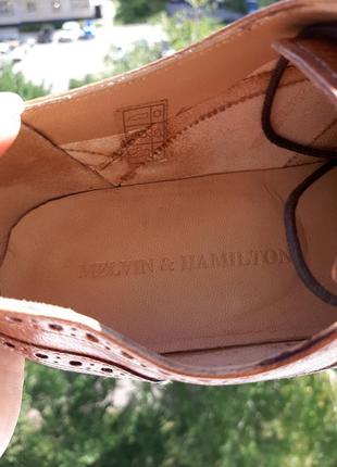 Melvin hamilton шкіряні туфлі броги брендового виробника4 фото