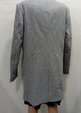 Вовняне однобортне чоловіче пальто від cos4 фото