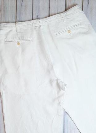 💥1+1=3 шикарные льняные белые брюки nautica, размер 52 - 546 фото