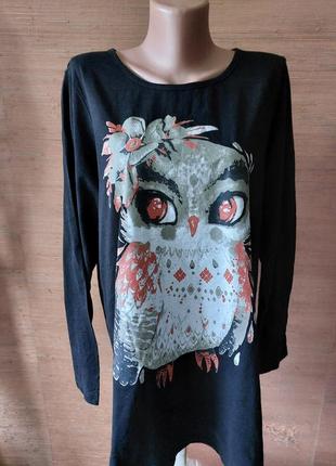 🧡💚💙 крута сукня-реглан сова 2