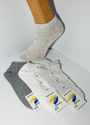 Шкарпетки демісезоні 12 пар бавовна укорочені житомир розмір 36-40 мікс кольорів
