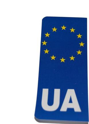 Наклейка на номерний знак "євро ua"