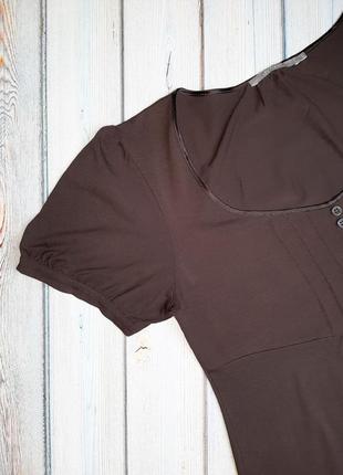 💥1+1=3 красивая кофейная женская трикотажная футболка inwear, размер 48 - 507 фото
