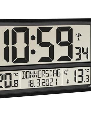 Настінний годинник з термогігрометром і датчиком температури t...