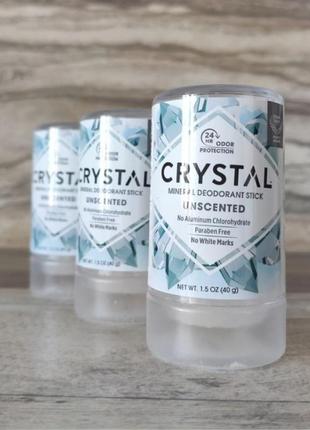 Натуральный минеральный дезодорант crystal body deodorant (travel мини формат❤️)1 фото