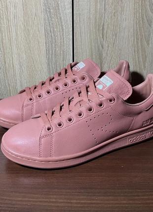 Кожаные кроссовки raf simons x adidas stan smith