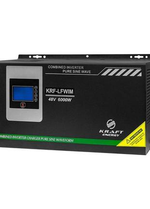 Гібридний низькочастотний інвертор 6kw kraft krf-lfwim-6kw/48v...